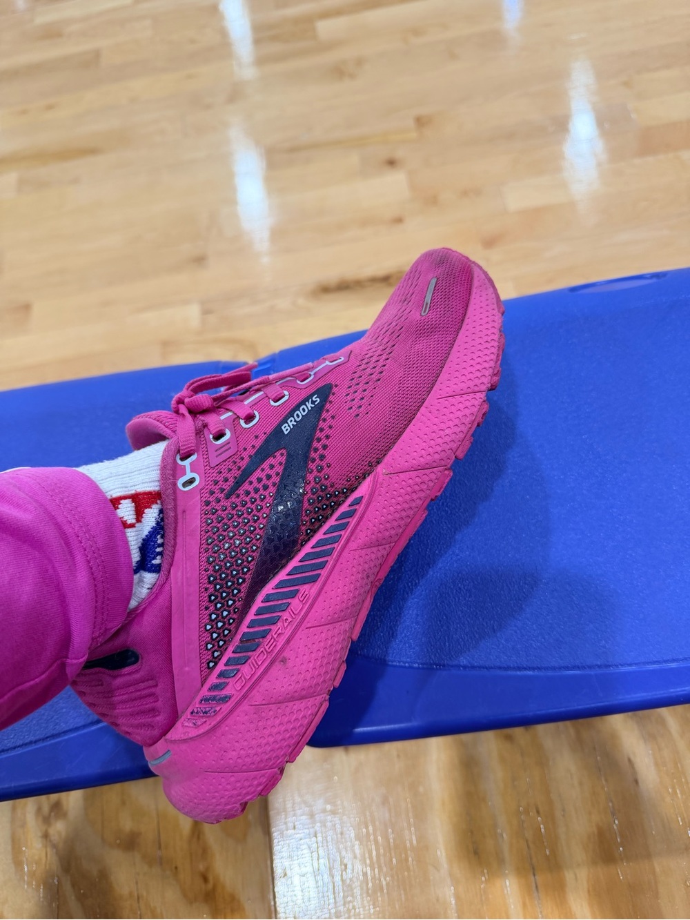Brooks Women's Hot Pink Running Sneakers with Black Accents